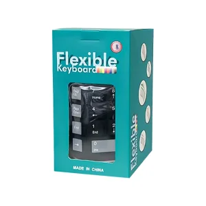 کیبورد ژله‌ ای و انعطاف‌ پذیر مدل Flexible-327 | ضد آب و تاشو 4