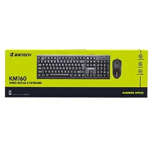 ست کیبورد و ماوس باسیم جرتک مدل Jertech KM160 | اداری، دارای حروف فارسی 2