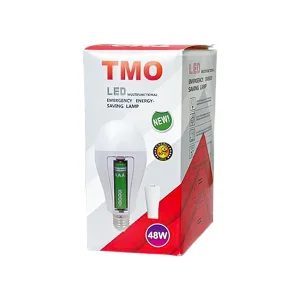 خرید لامپ شارژی و اضطراری 48 وات TMO (هوشمند با باتری قابل تعویض) 2