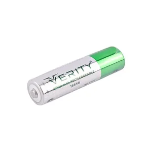 باتری شارژی وریتی مدل 18650 ظرفیت 2500mAh نوک‌دار | قلب تپنده‌ی چراغ‌قوه‌ها و گجت‌ها