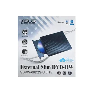خرید دی وی دی رایتر اکسترنال ایسوس (ASUS) مدل SDRW-08D2S-U LITE | طراحی باریک 2