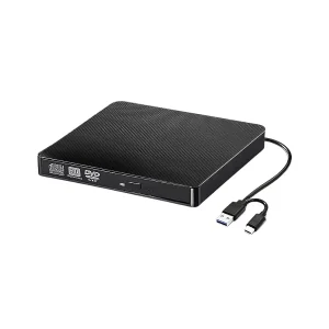 دی‌وی‌دی رایتر اکسترنال Pop-Up Mobile | کابل دوگانه USB 3.0 و Type-C
