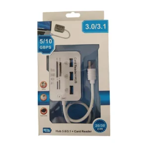 خرید هاب ۳ پورت USB 3.0 و رم ریدر کمبو پرسرعت مدل 043 3