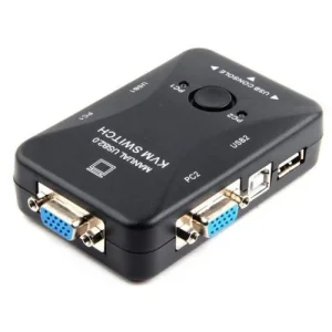 سوئیچ KVM دو پورت دستی رویال مدل 2UK (کنترل ۲ سیستم با یک مانیتور و ماوس)