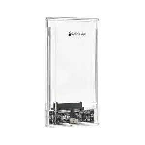 باکس هارد 2.5 اینچی شفاف آنوشان (Andshan) مدل A-410 | قاب شیشه ای USB 3.0
