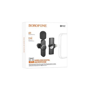 میکروفون یقه‌ای بی‌سیم لایتنینگ بروفون (Borofone) مدل BFK12 مخصوص آیفون2