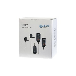میکروفون یقه‌ای بی‌سیم دوگانه (Dual) مدل UHF-040 با رابط AUX