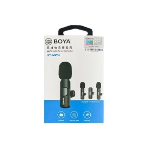 میکروفون یقه‌ای بی‌سیم بویا (Boya) مدل BY-MW3 (رابط تایپ‌سی و لایتنینگ)2