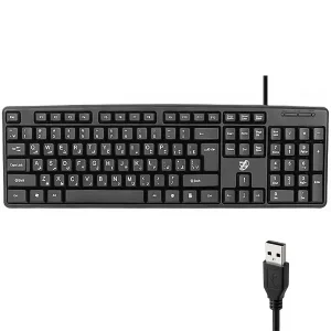 کیبورد سیم‌دار ایکس فور تک (X4TECH) مدل 8236 با حروف فارسی
