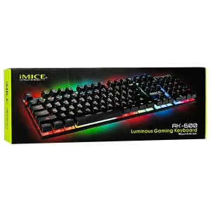 کیبورد گیمینگ آی مایس (iMICE) مدل AK-600 با نورپردازی RGB3
