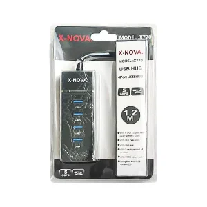 هاب 4 پورت USB 3.0 ایکس نووا (X-NOVA) مدل X770 با کابل 1.2 متری 2