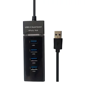 هاب 4 پورت USB 3.0 مدل 1055 (کابل 30 سانتی‌متری)