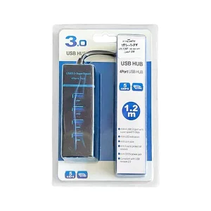 هاب 4 پورت USB 3.0 پرسرعت با کابل 1.2 متری (دارای ورودی آداپتور) 2