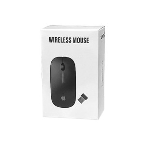 ماوس بی‌سیم طرح اپل (Apple Design) رنگ مشکی به همراه دانگل USB2