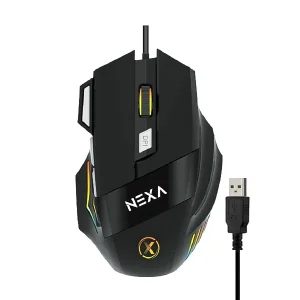 ماوس گیمینگ با سیم نکسا (Nexa) مدل M101 (MX101) | طراحی ارگونومیک با نورپردازی RGB