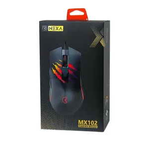ماوس گیمینگ با سیم نکسا (Nexa) مدل MX102 | با کابل کنفی و نورپردازی RGB 3