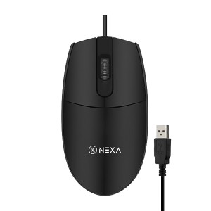 ماوس با سیم نکسا (Nexa) مدل M12 | حسگر اپتیکال و طراحی ارگونومیک