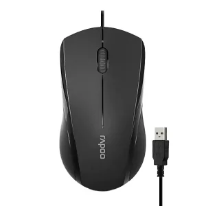 ماوس با سیم رپو (Rapoo) مدل N1600 Silent | بی‌صدا و ارگونومیک