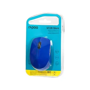ماوس بلوتوث و بی‌سیم رپو مدل M100 آبی | سایلنت و دوال مود 4