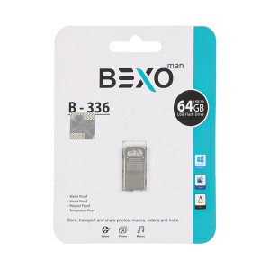 فلش مموری BEXO مدل B-336 | 64 گیگابایت USB 2.0 با بدنه فلزی و ضد آب2