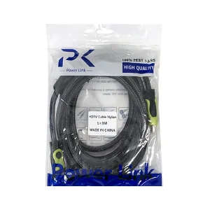 کابل HDMI کنفی Power Link 3 متری | کیفیت 4K UHD با روکش مقاوم نایلونی 2
