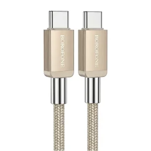 کابل شارژ دو سر تایپ سی 60 وات بروفون (Borofone) مدل BX120 طول 1 متر