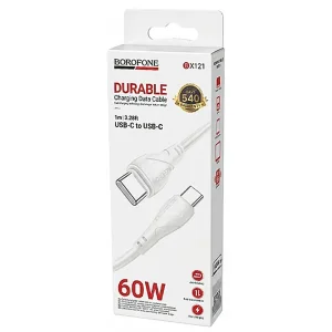 کابل شارژ دو سر تایپ سی 60 وات بروفون (Borofone) مدل BX121 طول 1 متر2