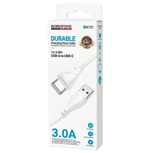 کابل شارژ USB به تایپ سی 3 آمپر بروفون (Borofone) مدل BX121 طول 1 متر2