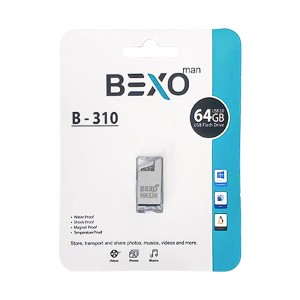 فلش مموری BEXO B-310 (64GB) | USB 2.0، ضد آب، ضد ضربه، ضد مگنت و مقاوم در برابر دما2