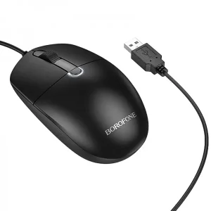 ماوس باسیم بروفون مدل BG17 | 1600 DPI، طراحی ساده و کاربردی