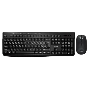 ست کیبورد و ماوس بی‌سیم تسکو مدل TKM 7027W (اقتصادی، دارای حروف فارسی و کلیدهای مالتی‌مدیا)