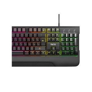 کیبورد سیمی تسکو مدل TK 8085 GA (نورپردازی RGB / دارای استراحتگاه مچ دست)3