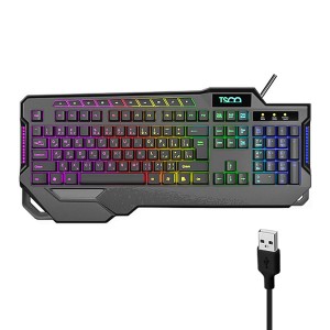 کیبورد سیمی تسکو مدل TK 8088 GA (طراحی گیمینگ / نورپردازی RGB)