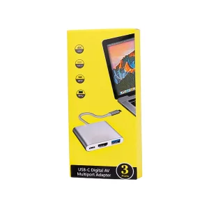 هاب و مبدل چندکاره Type-C به HDMI 4K / USB 3.0 / Type-C  2