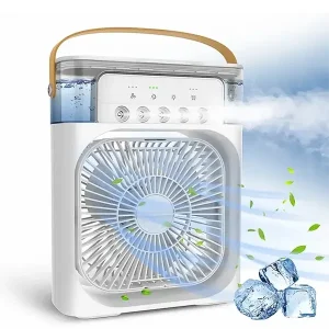 پنکه رومیزی مه پاش و رطوبت‌ساز (Air Cooler Fan) دارای پورت Type-C4