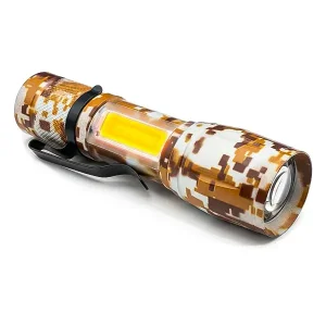 چراغ قوه پلیسی ارتشی زوم‌دار مدل T3-133 (چراغ جانبی COB)2