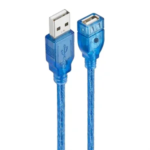 کابل افزایش طول یو اس بی (USB) شیلددار شفاف طول ۱.۵ متر