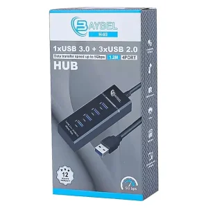 هاب ۴ پورت USB 3.0 و USB 2.0 بیبل (BAYBEL) مدل H-93 با کابل ۱.۲ متری4