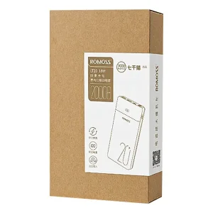 پاوربانک روموس ۲۰۰۰۰ میلی‌آمپر ۱۸ وات مدل Romoss LT20 دارای نمایشگر LED3