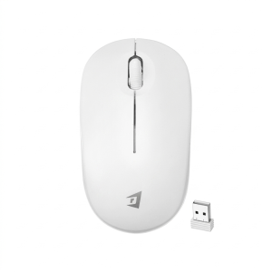 ماوس بی‌ سیم جرتک (Jertech) مدل JR5 رنگ سفید به همراه دانگل USB