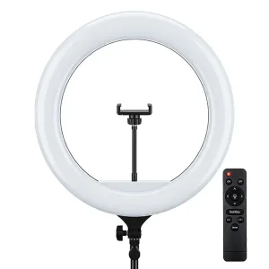 رینگ لایت حرفه‌ای ۲۳ اینچ (۵۸ سانتی‌متر) مدل LED به همراه کیف حمل، ریموت کنترل و آداپتور اختصاصی
