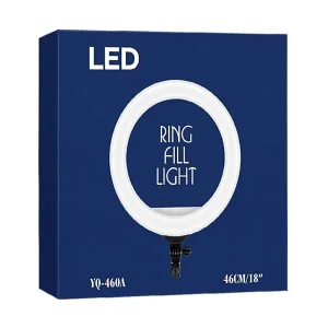 رینگ لایت ۱۸ اینچی هیرو (HERO) مدل YQ-460A | دارای ۳ هولدر موبایل، ریموت کنترل و آداپتور3