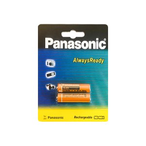 باتری قابل شارژ نیم قلمی پاناسونیک (Panasonic) مدل HHR-4MRT با ظرفیت 800 میلی آمپر (بسته دو عددی)