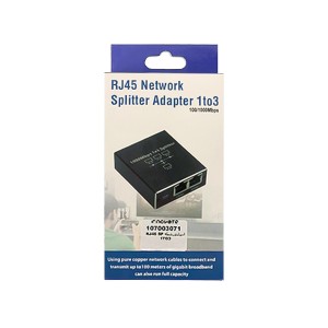 مبدل و اسپلیتر شبکه 1 به 3 پورت RJ45 گیگابیت (1000Mbps) | اکتیو و همزمان3
