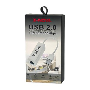 مبدل و کارت شبکه اکسترنال USB 2.0 به LAN برند X-NOVA مدل X1000