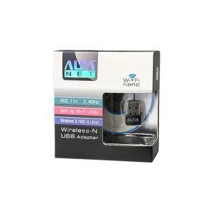 کارت شبکه USB بی‌سیم و دانگل وای‌فای نانو (بدون آنتن) آلفا نت (ALFA NET)2