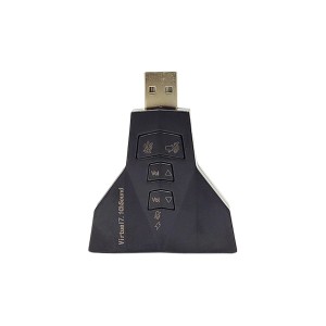 کارت صدا اکسترنال USB مدل Virtual  7.1  Channel دارای کلیدهای کنترلی2