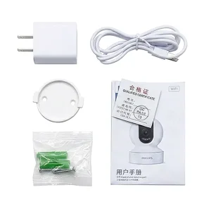 دوربین مداربسته بی‌سیم چرخشی فیلیپس مدل TAI6000W (وای‌فای، مکالمه دوطرفه و دید در شب)3