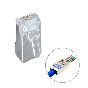 سوکت شبکه CAT6 SFTP شیلددار مدل Open End (بسته ۱۰۰ عددی)