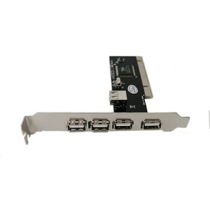 کارت USB 2.0 پی‌ی‌آی D-NET مدل 008 چهار پورت | افزایش پورت USB دسکتاپ